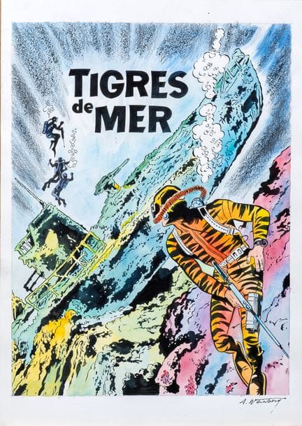 Weinberg, Dan Cooper, composition in India ink and
