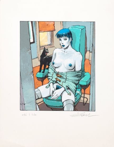 Bilal, La Femme piège, sérigraphie 20 passages cou
