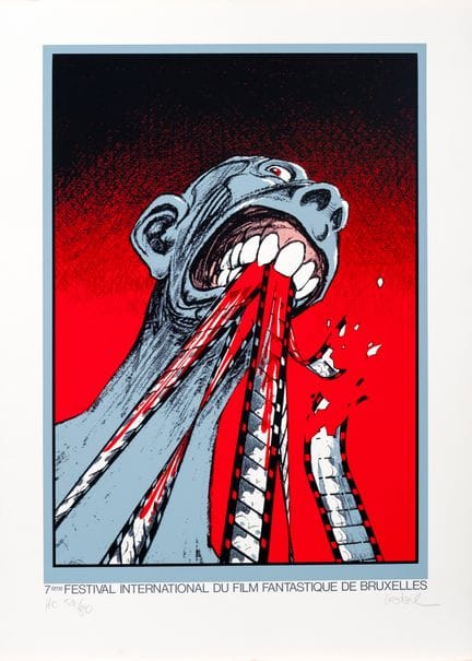 Loisel, silkscreen print from the 7th Brussels Fan