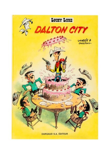 Lucky Luke - Dalton City, published by Dargaud. Fi