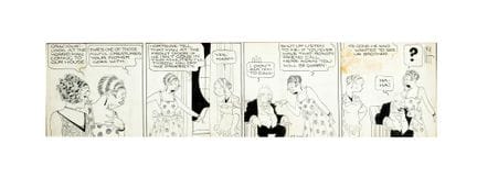 Geo McManus, *Bringing Up Father*, a pen-and-ink c