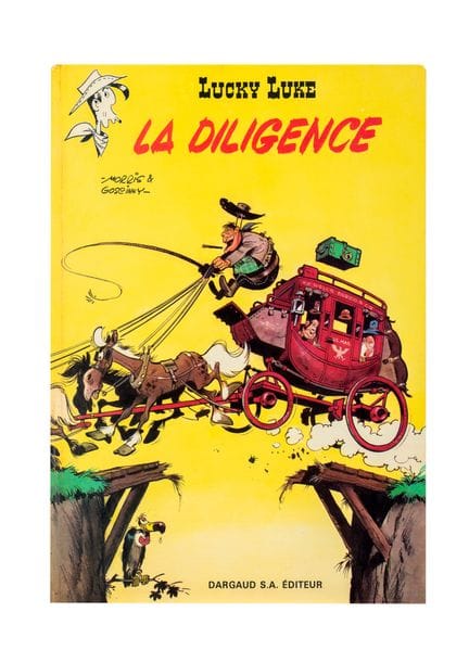 Lucky Luke - The Stagecoach. Published by Dargaud.