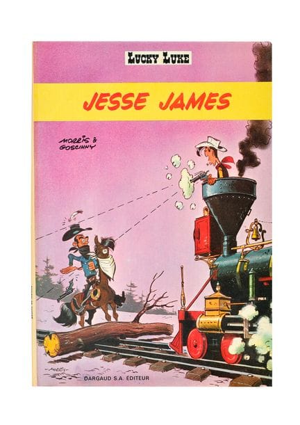 Lucky Luke - Jesse James, published by Dargaud. Fi