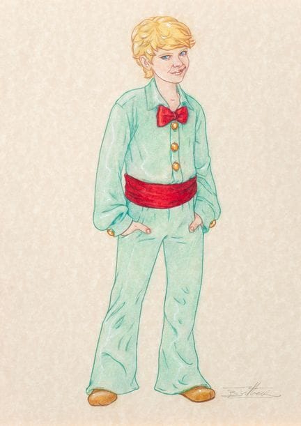 Béatrice Tillier, colored-pencil illustration on m