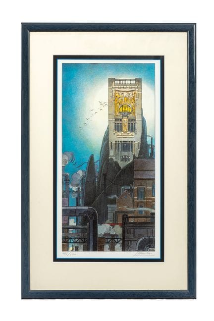 Schuiten, *La Maison Cauchie*, lithograph publishe