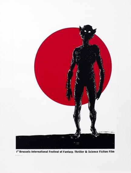 Buzzeli, a rare silkscreen print from the first Br