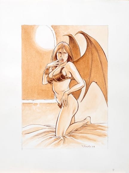 Swolfs, The Prince of the Night, a watercolor illu