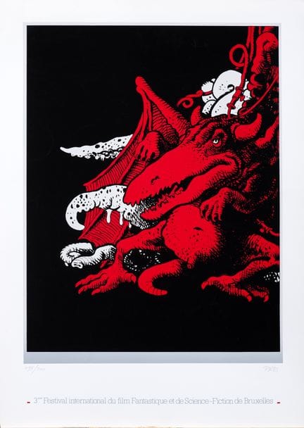Tardi, silkscreen print from the 3rd Brussels Fant