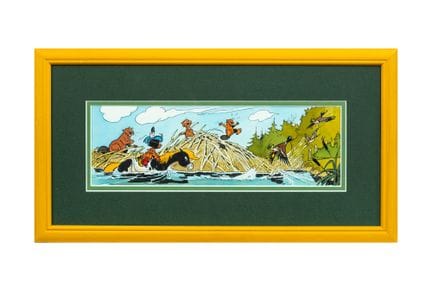 Derib, *Yakari*: an illustration in India ink and 