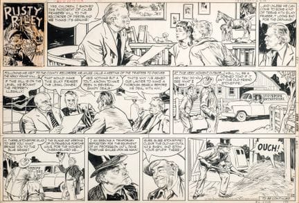 Godwin Frank, Rusty Riley, original strip (Sunday 