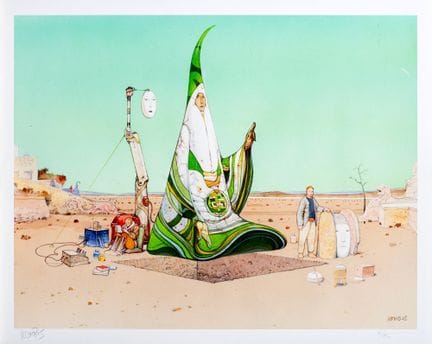 Moebius, Digigraphie mit dem Titel „Boudha Line Lé