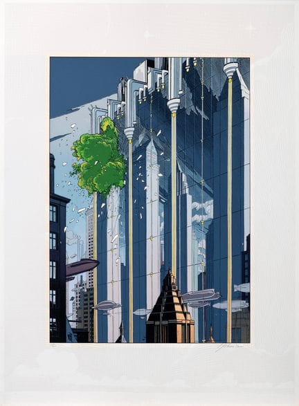 Schuiten, Les Cités obscures, sérigraphie Amateis 
