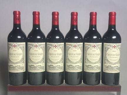 6 bottles of Château GAZIN 2011 - Pomerol, in a wo