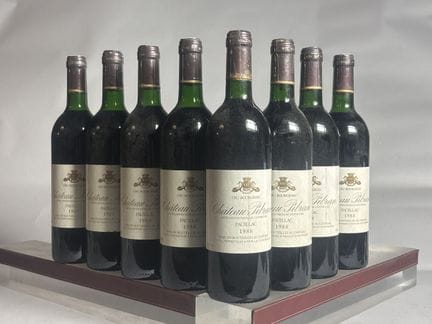 8 Bottles of Château PIBRAN 1988 - Pauillac 
Label