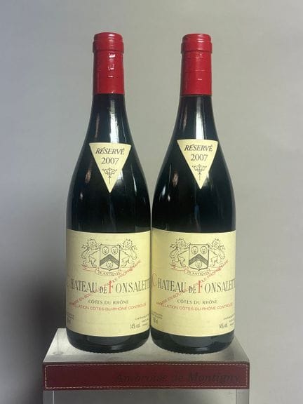 2 Flaschen RAYAS – Ch. de FONSALETTE 2007 – Côtes 