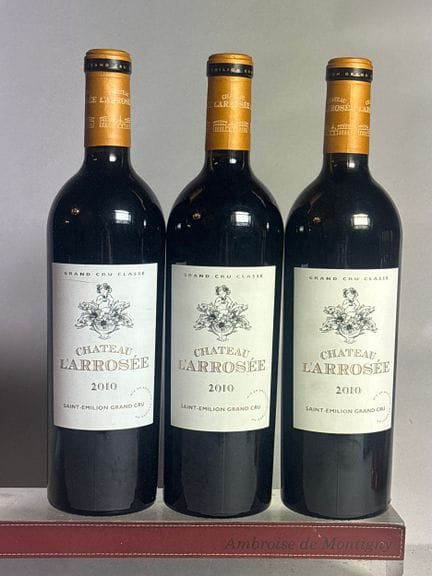 3 Bottles of Château L'ARROSEE 2010 - Saint-Émilio