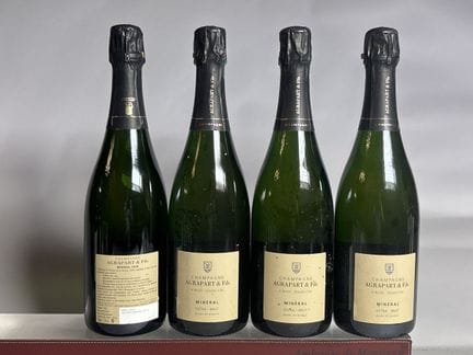 4 Bouteilles CHAMPAGNE AGRAPART et Fils "Minéral" 