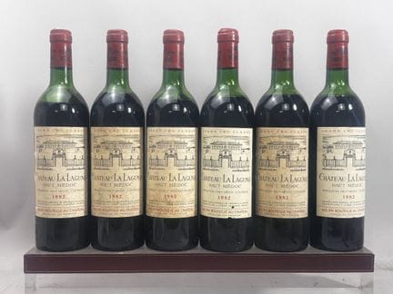6 bottles of Château La LAGUNE 1982—3rd GCC Haut-M