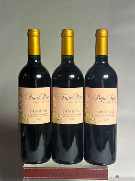 3 bottiglie di SYRAH LEONE 2005 - Domaine de PEYRE