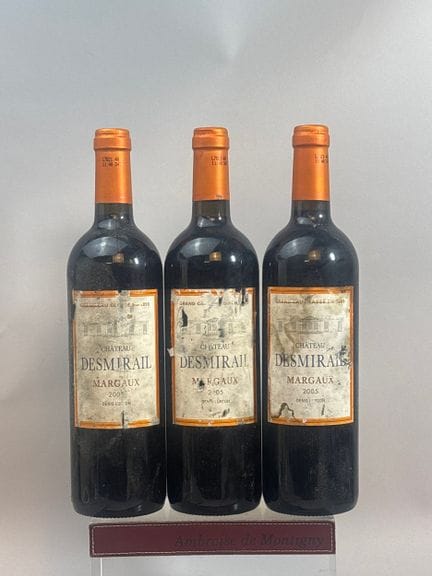 3 Bottles of Château DESMIRAIL 2005 - 3rd GCC Marg
