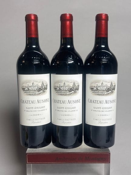 3 Bottles of Château Ausone 2009 - First Growth, S