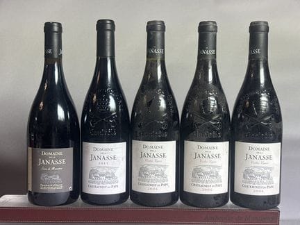 5 bottiglie di CHÂTEAUNEUF du PAPE Domaine de La J