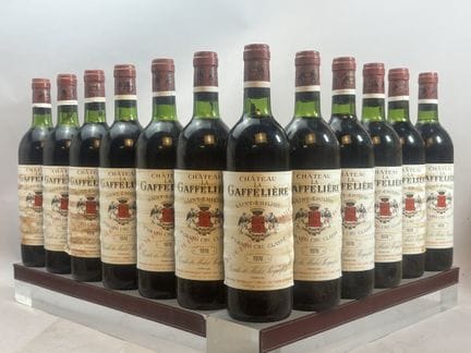 12 Bottles of Château La GAFFELEIRE 1978 - 1er GCC
