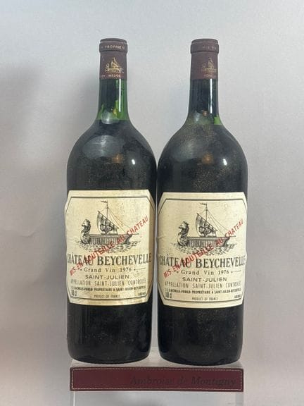 2 Magnums Château BEYCHEVELLE 1976 - 4th GCC Saint