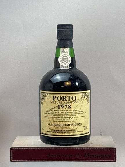 1 Flasche PORTO W. J. HART 1978, abgefüllt 1991