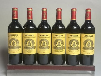6 Bottles of Château ANGELUS 2016 - First Growth, 