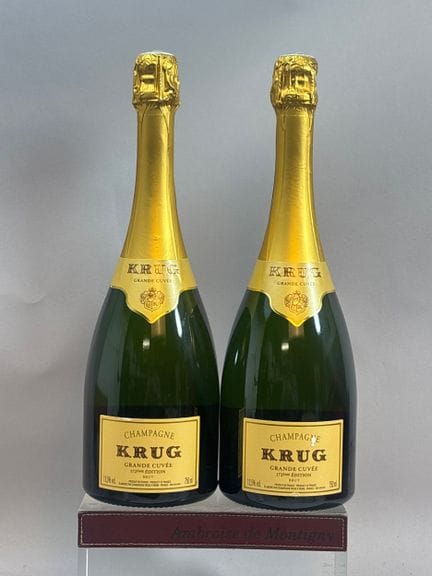 2 Bouteilles CHAMPAGNE KRUG Grande Cuvée 172eme Ed