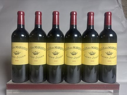 6 Bottles of CLOS DU MARQUIS 2009 - Saint-Julien