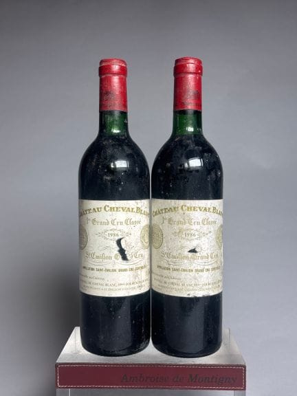 2 Bottles of Château CHEVAL BLANC 1986 - 1er Grand