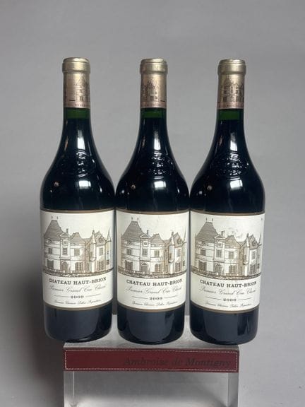 3 Bottles of Château Haut-Brion 2009, 1er GCC Grav