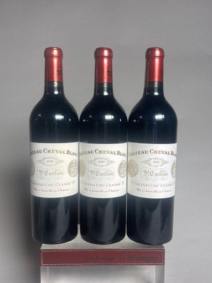 3 Bottles of Château CHEVAL BLANC 2010 - First Gro