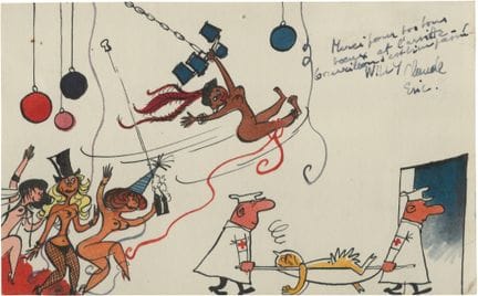 WILL (1927-2000)
Technique mixte sur papier pour c