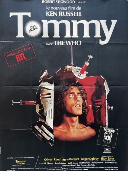 TOMMY Ken Russell 1975 120x160cm French poster Uns