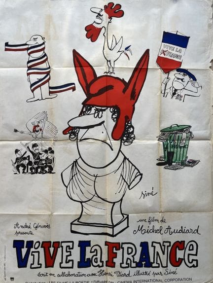 VIVE LA FRANCE Michel Audiard 1974 120x160 cm Fren