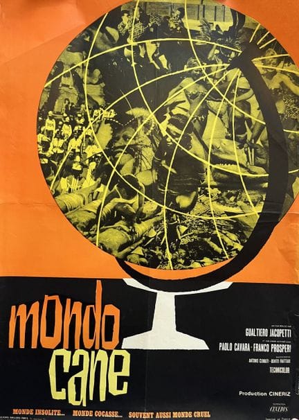 MONDO CANE Gualtiero Jacopetti 1962 60 x 80 cm Fra