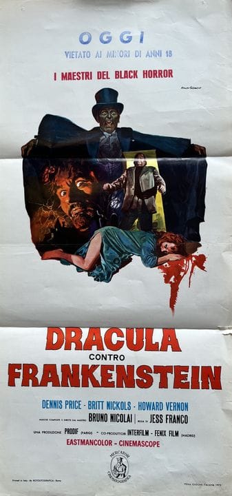 DRACULA CONTRO FRANKENSTEIN Jesus Franco 1972 33 x