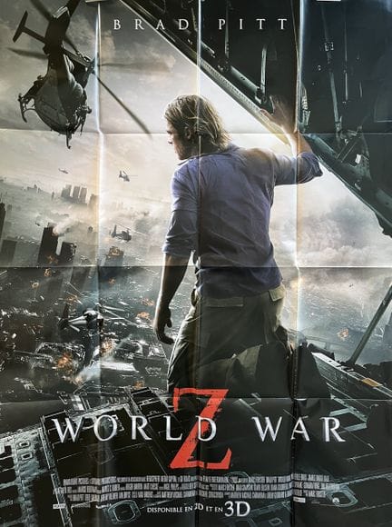 WORLD WAR Z Mark Foster 2013 120 x 160 cm Französi