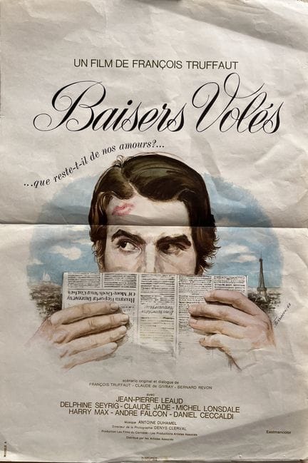 „BAISERS VOLÉS“ François Truffaut 1968 40 x 60 cm 