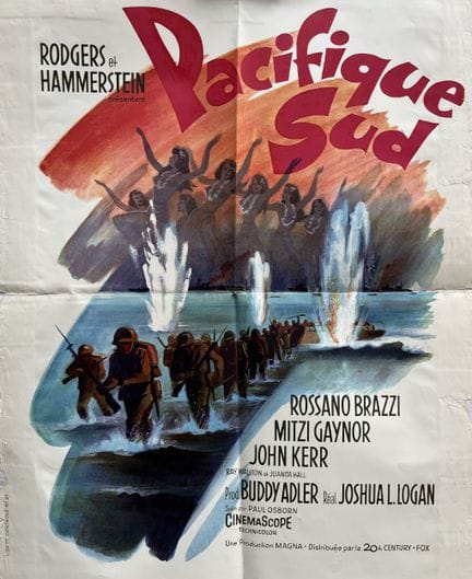 SÜDPAZIFIK Joshua Logan 1958 45 x 55 cm Französisc