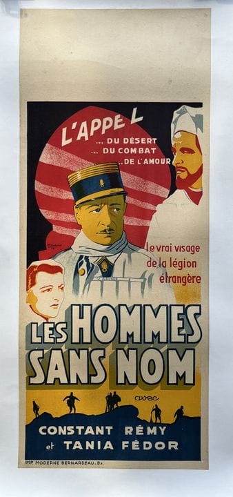 DIE NAMENLOSEN Jean Vallée 1937 32 x 68 cm Französ