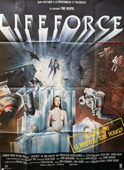 LIFE FORCE by Tobe Hooper, 1984, 120x160 cm, Frenc