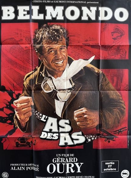 L’AS DES AS Gerard Oury 1982 120 x 160 cm Französi