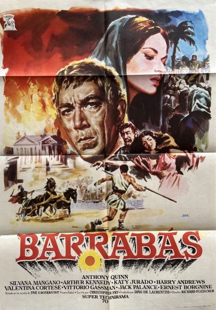 BARABBAS Richard Fleischer 1961 70 x 100 cm Spanis