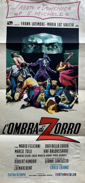 L’OMBRA DI ZORRO Joaquim Luis Romero Manchent 1962