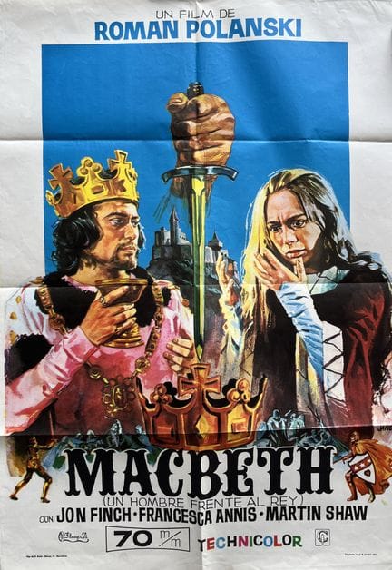 MACBETH – Roman Polanski – 1971 – 70 x 100 cm – Sp