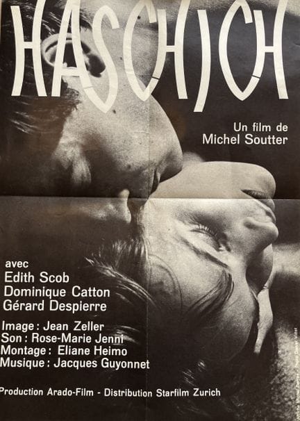 HASH Michel Soutter 1968 42 x 60 cm Schweizer Plak